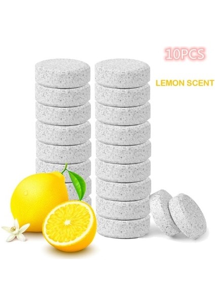 Beyaz Stil Araba Aksesuarı=4l + Limon Parfümü Araba Ön Camı Temizleme Camı Oto Cam Temizleyicisi Efervesan Konsantre Spreyli Temizleyici (Yurt Dışından)