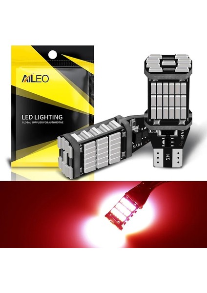 Kırmızı 2 Adet T15 LED Canbu W16W Araba Yedekleme Ters Ampul Işıkları Bmw E46 E39 E90 E60 E36 F30 F10 E30 E34 E66 X5 E Z4 Z3 (Yurt Dışından)