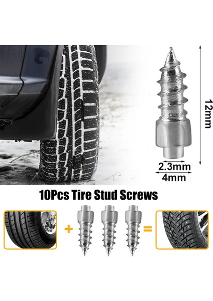 12X4MM Tarzı Adet Kaymaz Kar Tabanları Için Vidalı Çiviler Oto Araba Motosiklet Bisiklet Kamyon Arazi Lastiği Kaymaz Buz Önleyici Sivri Uçlar Alaşımlı Çivi (Yurt Dışından) modelleri