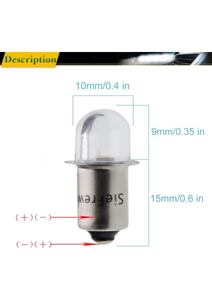18V Ac Tarzı Beyaz 6000K 4 Adet Sıcak Beyaz P13.5S Pr2 Pr3 LED Ampul Smd El Feneri Torch Kafa Işık Değiştirin Enerji Tasarruflu Çalışma Lambası 3V 4.5V 6V 12V 18V (Yurt Dışından) indirimleri