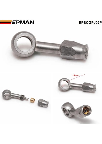 EPSCGPJ08R90 Stili Epman Paslanmaz Çelik An3 - An -3 Düz Fren Döner Hortum Araba Bağlantısını Bitirir Epscgpj (Yurt Dışından)