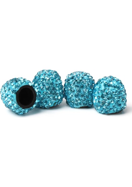 Stil 1-Mavi Stil Rystal Araba Lastik Valf Kapakları Elmas G Toz Geçirmez Tekerlek Valf Kapağı Araç Bling Araba Charms Dekor Oto Aksesuarları (Yurt Dışından)