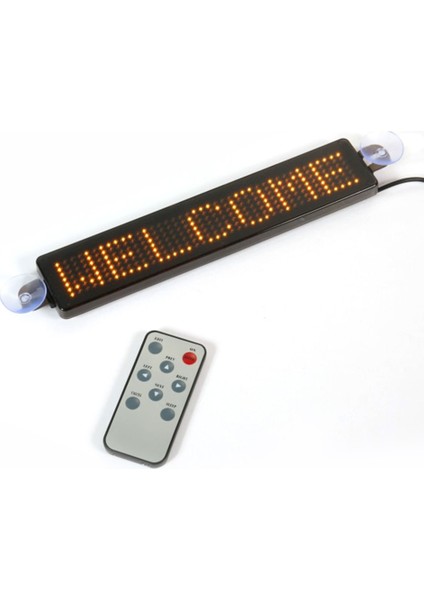 Yeşil Stil 12V Araba LED Programlanabilir Işareti Hareketli Kayan Mesaj Lambası Tutucu Araba Ekran Kartı Ekranı (Yurt Dışından)
