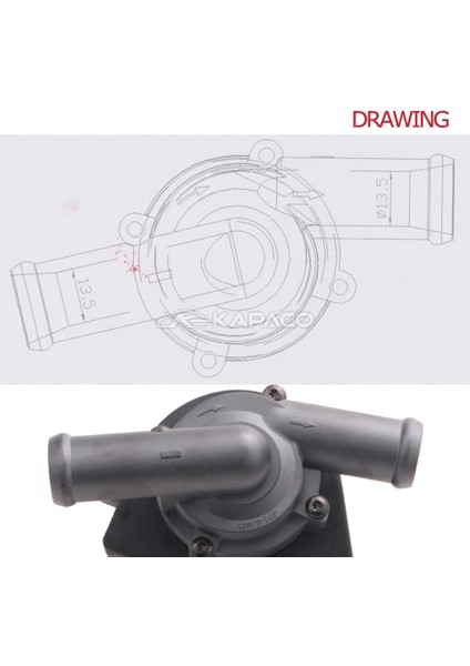 Kablo Stili ile Waterpump Audı A4 A6 Vw Volkswagen Passat Için B B Yardımcı Su Pompası Elektrikli Soğutucu Ek (Yurt Dışından)