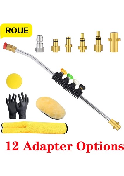 Karcher Stili Için Yüksek Basınçlı Temizleyici Püskürtme Tabancası Roterende Turbo Metalen Uzatma Çubuğu Memesi Jet Ipuçları Parkside Lavor Karcher Için Araba Yıkama (Yurt Dışından)