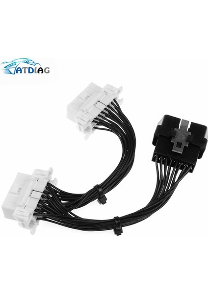 Yüksek Li Obd2 Obdii Obd 2 Bölücü Uzatma Kablosu Bir Erkek - Iki Kadın Y Kablosu Obd2 Ayırıcı Uzatma (Yurt Dışından)