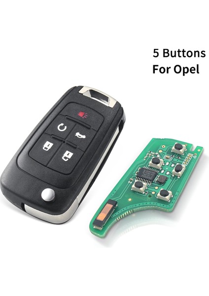 Opel Stili Için 5btn 315MHZ Keyyou Düğmeler Araba Uzaktan Anahtar Dıy Opelvauxhall Astra J Corsa E Insignia Zafira C Mhz PCF7937E (Yurt Dışından)