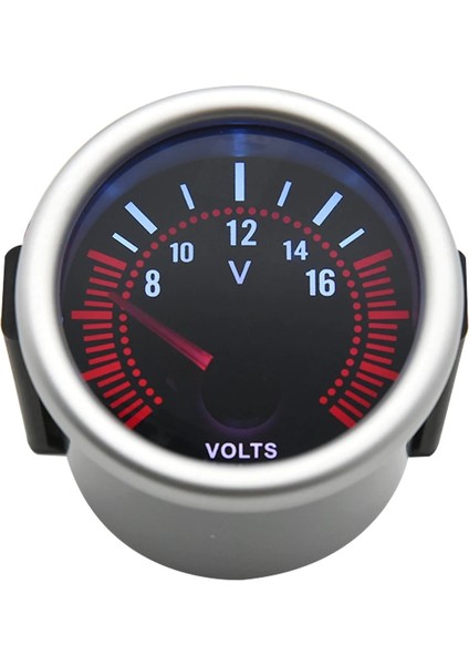 Voltmetre Stili Evrensel 12V Oto Araba Duman Len Pointer Boost Ölçer -1~0~2 Bar Turbo Boost Metre Beyaz LED -30~0~30 Psı Takometre (Yurt Dışından)