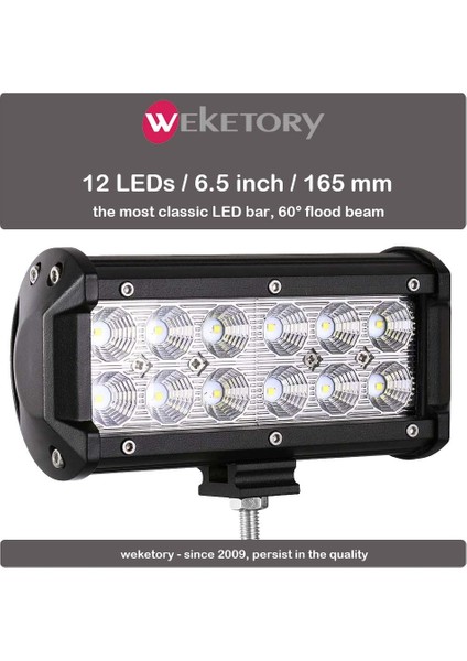 1pc 36W Sel Tarzı Weketory W 36W 72W 108W LED Çalışma Işığı Motosiklet Için LED Bar Işık Traktör Tekne Off Road 4WD 4x4 Kamyon Suv Atv (Yurt Dışından)
