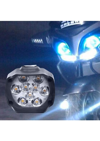 Beyaz 9led Tarzı 1x Beyaz Tüm Araba Çalışma Işığı 9 LED Yardımcı 15W 1500LM Kamyon Motosiklet Far Lambası Scooter Sis Ampulü Çalışma Spot Işığı 6000K (Yurt Dışından) fiyatları