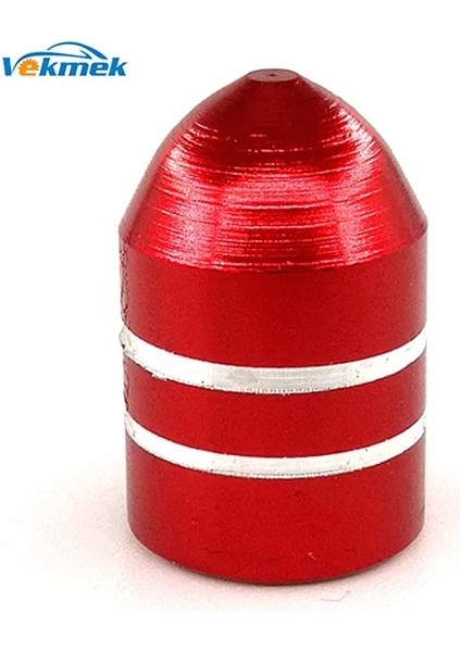 Kırmızı Stil 4 Adet Bullet Alüminyum Lastik Vana Kapakları Araba Bisiklet Motosiklet Alaşım Vana Kök Kapakları Araba-Styling Parçaları Aksesuarları (Yurt Dışından)