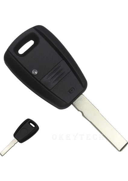 Siyah SIP22 Bıçak Stili Okeytech Fiat Punto Doblo Bravo Blueblack Uzaktan Anahtar Kutu Fob Shell 1 Düğme Değiştirme Muhafazası Kılıf SIP22GT15R Blade (Yurt Dışından)