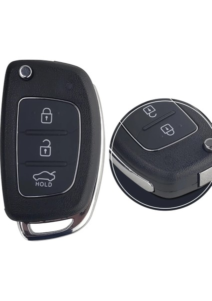 HY20 Bıçak Stili Okeytech 3 Düğmeler Uzaktan Kumanda Araba Anahtarı Kabuk Hyundai Solaris IX35 IX45 HY20TOY40 Blade ile Flip Katlanır Değiştirme (Yurt Dışından) modelleri