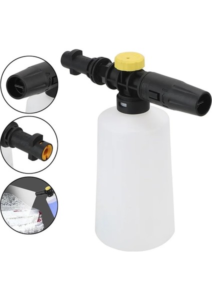 750 ml Kar Köpük Lance Karcher K2 K3 K4 K5 K6 K7 Araba Basınçlı Yıkama Makineleri Ayarlanabilir Püskürtme Memesi ile Sabun Köpüğü Jeneratörü (Yurt Dışından)