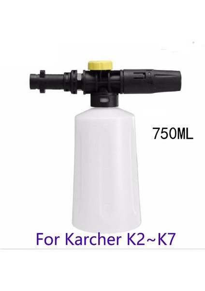 750 ml Kar Köpük Lance Karcher K2 K3 K4 K5 K6 K7 Araba Basınçlı Yıkama Makineleri Ayarlanabilir Püskürtme Memesi ile Sabun Köpüğü Jeneratörü (Yurt Dışından)