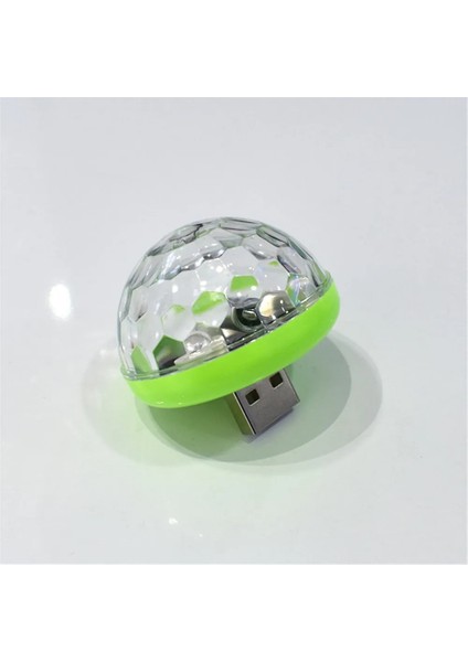 Yeşil Carctr Yeni LED USB Araba Atmosfer Işığı Dj Rgb Mini Renkli Müzik Ses Kontrol Lambası Iç Araba Dekoratif Lamba Ortam Işığı (Yurt Dışından)