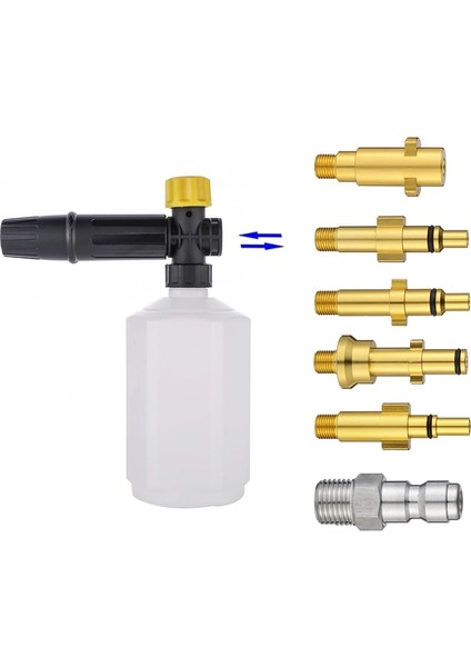 Turuncu Tarzı Metal Adaptör Köpük Memesi Köpük Tabancası Nilfisk Stihl Karcher Bosche Zanaatkar Kew Gerni Parkside Için Yüksek Basınçlı Sabun Köpürtücü (Yurt Dışından)