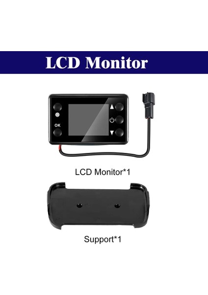 LCD Monitör Stili Yeni 12V 24V Dizel Havalı Isıtıcı LCD Monitör Anahtarı + Kontrol Panosu Anakart + Araba Park Isıtıcısı Için Uzaktan Kumanda (Yurt Dışından)