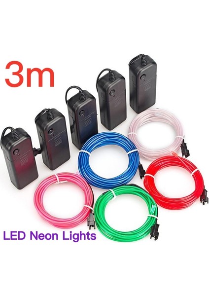 Diğer Stil Beyaz Mini DC3V Esnek Neon Işık Glow El Tel Halat Bant Kablo Şeridi LED Neon Işıkları Ayakkabı Giyim Araba Su Geçirmez LED Şerit (Yurt Dışından) fiyatları