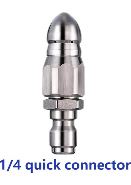 Altın Tarzı Yıkayıcı Nozulu Paslanmaz Çelik Basınçlı Yıkayıcı Drenaj Kanalizasyon Temizleme Borusu Jetter Sprey Hızlı Fiş Drenaj Hortumu Nozulu Aletler (Yurt Dışından)