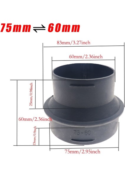 60 75 Adaptör A Stili Eberspacher Veya Webasto Için mm Oto Isıtıcı Kanal Düşürücü Hortum Tüp Bağlayıcı Isıtıcı Kanal Boru Marangoz Bağlayıcı (Yurt Dışından)