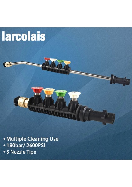 Altın Tarzı Araba Yıkama Metal Jet Su Püskürtme Lance Değnek Memesi Karcher K Serisi 5 Hızlı Meme Uçlu Basınçlı Yıkama Makinesi K2 K3 K4 K5 K6 (Yurt Dışından) fiyatları