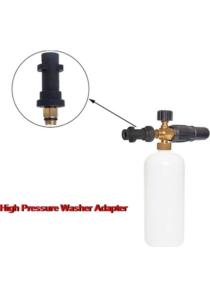 Gümüş Tarzı Yüksek Basınçlı Su Tabancası Konnektörü Karcher Nilfisk Kar Köpüğü Lance Köpük Memesi Adaptörü Araba Yıkayıcı (Yurt Dışından) fırsatları