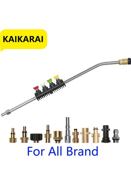 Bir Stil Basınçlı Yıkama Değnek Ipuçları Araba Yıkama Jet Lance Nozul Su Püskürtme Lance Ucu Karcher Nilfisk Bosch Lavor Için Park Tarafı Basınç (Yurt Dışından)