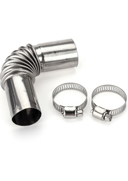 24MM Dirsek Boru Hava Dizel Park Isıtıcısı Egzoz Borusu Konnektörü Webasto Dizel Isıtıcı Için Wclamps (Yurt Dışından)
