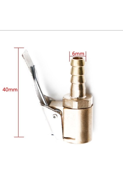Pagoda 6mm Tarzı Araba Aksesuarları Kompresör Araba Oto Pirinç 8mm Lastik Tekerlek Lastik Hava Chuck Şişirme Pompası Vana Klip Kelepçe Konnektör Adaptörü (Yurt Dışından)