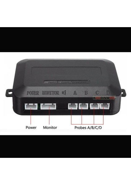 4 Sensör Stili Altın Koorinwoo Elektromanyetik LED Otopark Sensörü Radarlar Sesli Uyarı Göstergesi Probları Sistemi 12V Parktronic Siyah Gri (Yurt Dışından)