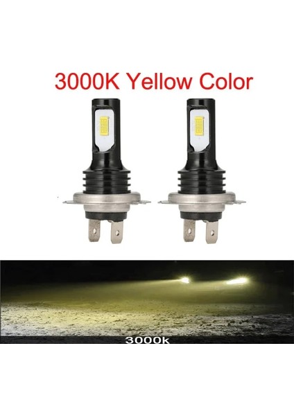 H3 Stili 3000K 2 Adet LED H7 Lm 4300K ​​8000K 3000K Hb3 Hb H3 H1 H8 H4 H11 H9 H13 Turbo Canbus LED Araba Far Hıp Sis Lambası (Yurt Dışından)