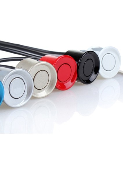 Gümüş Rengi 22MM Sensör Siyah Kırmızı Beyaz Gümüş Şampanya Altın Rengi Araba Park Sensörü Kiti Monitör Için Ters Sistem (Yurt Dışından)