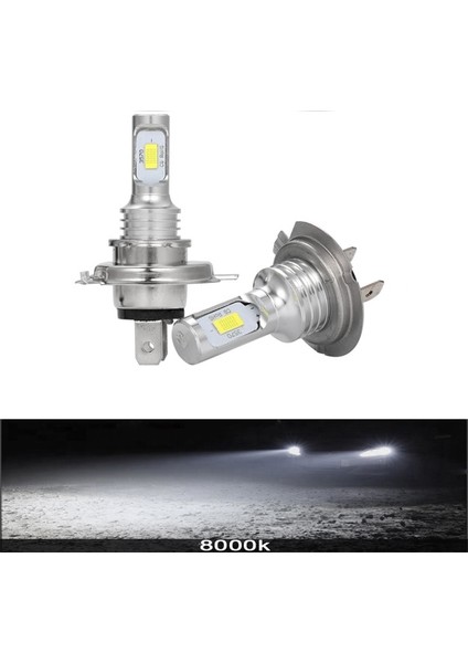 PSX24W Stili Gümüş 8000K LED Turbo Araba Far H4 H7 H11 H8 Hb4 H1 H Hb Hb H9 Ampuller 80W Lm Araba Aksesuarık LED Sis Lambası (Yurt Dışından)