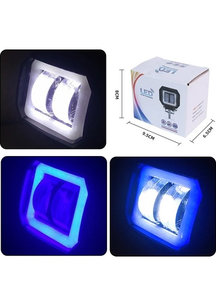 Yuvarlak Beyaz Stil Yuvarlak Kırmızı 20W LED 2000LM Motosiklet LED Far Araba Sis Lambası Çalışma Işığı Otomatik Spot Işık Melek Gözleri Halka Motorlar Dc (Yurt Dışından) indirimleri