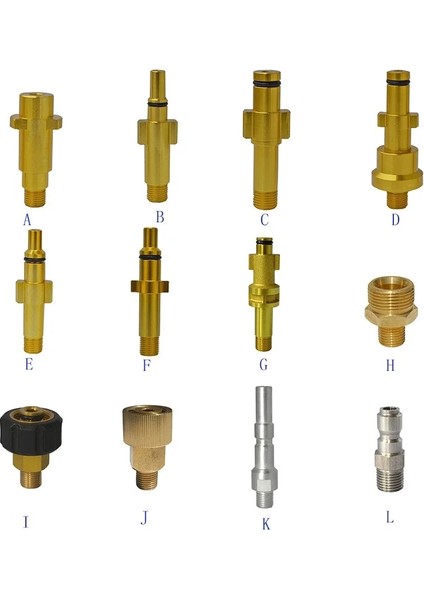 Xiyu Shop D Stili Metal Adaptör Köpük Memesi Köpük Jeneratörü Köpük Tabancası Yüksek Basınçlı Yıkama Sabunu Nilfisk Karcher Huter Elitech Lavor Için Köpürtücü (Yurt Dışından)