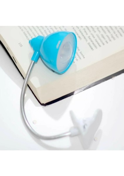 Mini Akrobat Mandallı LED Işıklı Kitap Okuma Lambası
