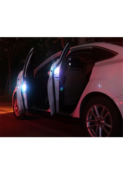 Rgb 2 Adet Kablosuz Manyetik Araba Kapı Açma Uyarı Işığı 5 LED Strobe Yanıp Sönen Anti Arka Uç Çarpışma Güvenlik Lambaları Gösterge Işığı (Yurt Dışından)
