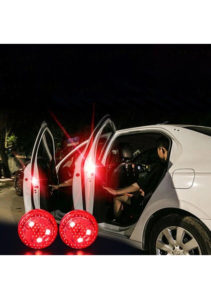 Rgb 2 Adet Kablosuz Manyetik Araba Kapı Açma Uyarı Işığı 5 LED Strobe Yanıp Sönen Anti Arka Uç Çarpışma Güvenlik Lambaları Gösterge Işığı (Yurt Dışından) fiyatları