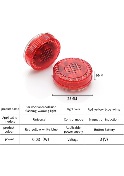 Rgb 2 Adet Kablosuz Manyetik Araba Kapı Açma Uyarı Işığı 5 LED Strobe Yanıp Sönen Anti Arka Uç Çarpışma Güvenlik Lambaları Gösterge Işığı (Yurt Dışından) indirimleri