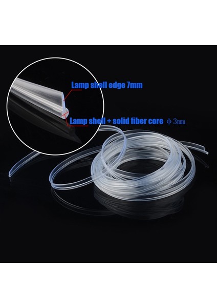 2 Milyon Stili Siyah Optik Fiber Araba Iç Ortam Aydınlatma Ekipmanları Için 3mm Fiber Optik Neon Tel Genişletilmiş Şerit Görünmez Işık Kılavuzu Aksesuarları (Yurt Dışından)