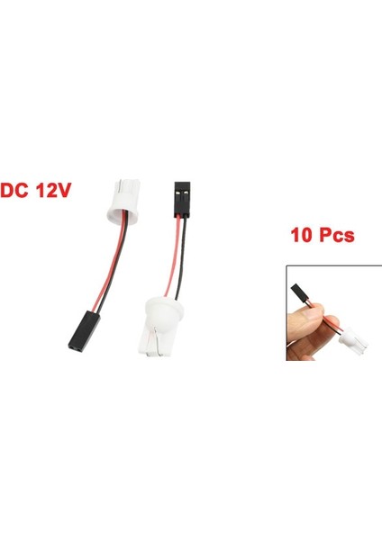 10 Adet Tarzı x Autohaux Ruck Araba Oto T10 Işık Adaptörü W5W Araba Iç Için LED Ampul Işık Kablo Demeti Adaptörü (Yurt Dışından) fırsatları