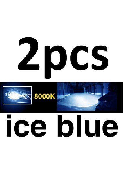 H9 Stili 8000K Buz Mavisi LED Araba Far H7 LED H4 Ampul H8 H1 H3 H11 Hb Hblm Otomatik Lambalar Sis Farları 12V 3000K 6500K 8000K (Yurt Dışından)