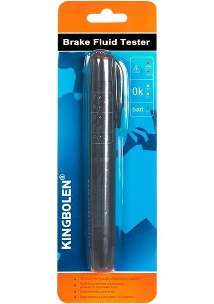 Siyah Stil DOT3DOT4 Araç Teşhis Kontrol Kalem Fren Hidroliği Test Cihazı Için 5 LED Gösterge Ekranlı Yeni Fren Yağı Test Cihazı Araba Sıvı Testi (Yurt Dışından)