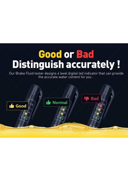 Siyah Stil DOT3DOT4 Araç Teşhis Kontrol Kalem Fren Hidroliği Test Cihazı Için 5 LED Gösterge Ekranlı Yeni Fren Yağı Test Cihazı Araba Sıvı Testi (Yurt Dışından) fırsatları