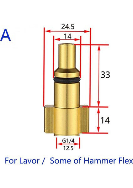 Kahverengi Tarzı Lavabo Aksesuarlarımetal Adaptör Köpük Nozuluköpük Jeneratörü Yüksek Basınçlı Yıkama Makinesinilfisk Huter Elitech Lavor Karcher Adaptörü (Yurt Dışından)