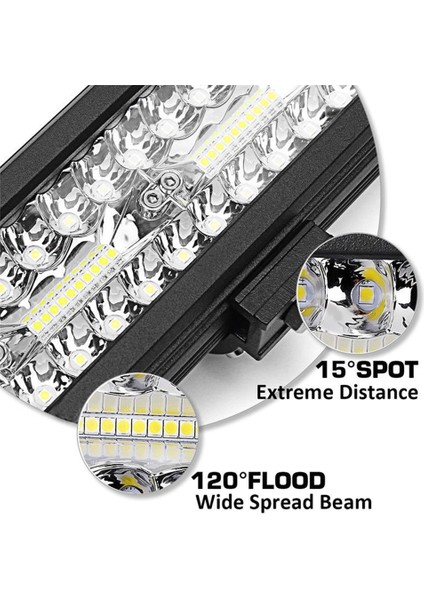 1 Adet 120W LED Bar Stili Anmıngpu W 120 W Kamyon Araba Traktör Suv Için LED Işık Çubuğu 4x4 Tekne Atv Combo LED Bar Çalışma Işığı Offroad Sürüş Sis Lambası (Yurt Dışından)