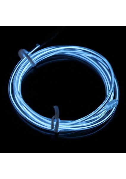 Ag Renkli 1 M Neon Işık Dans Parti Dekor Işık Neon LED Lamba Esnek El Tel Halat Tüp Su Geçirmez LED Şerit Araba Aksesuarları (Yurt Dışından)