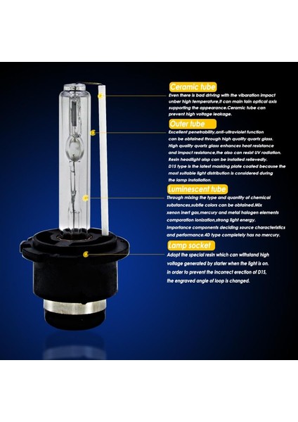 4300K ​​tarzı D2S D2C D2R Ar Far Ampulleri Parlak D2SD2CD2R 35W Xenon Far Ampulleri Oem Yedek Araba Işıkları Aksesuarları (Yurt Dışından)