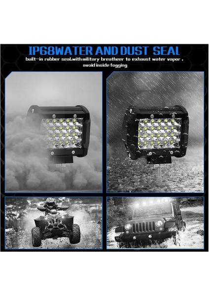 2 Adet 400W 7 Inç Tarzı W LED Combo Çalışma Işığı Bar Spot Işığı Off-Road Sürüş Sis Lambası Kamyon Tekne Için 12V 24V Far Atv LED Işık Için (Yurt Dışından)